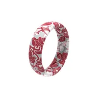 Bama | Alabama Thin Floral Groove Life Ring Alumni Hall