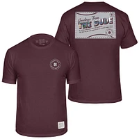 Mississippi State Retro Brand Greetings from the Dude Tee