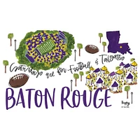 Baton Rouge 32 Oz Saturdays Straw Tumbler