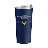 West Virginia Jerry West 20 Oz Powder Coat Tumbler