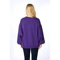 LSU Stewart Simmons The Glitter Script Balloon Pullover