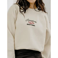 Arkansas LivyLu Embroidered Script Sweatshirt