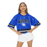 Kentucky Gameday Couture Own the Game Full Sequin Crop Jersey