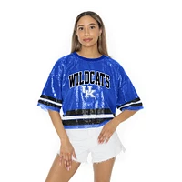 Kentucky Gameday Couture Own the Game Full Sequin Crop Jersey