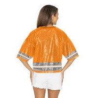 Tennessee Gameday Couture Own the Game Full Sequin Crop Jersey