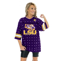 LSU Gameday Couture Kickoff Time All Over Rhinestone Jersey