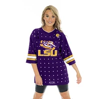 LSU Gameday Couture Kickoff Time All Over Rhinestone Jersey