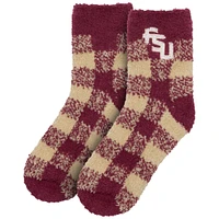 Florida State ZooZatz Buffalo Check Fuzzy Socks