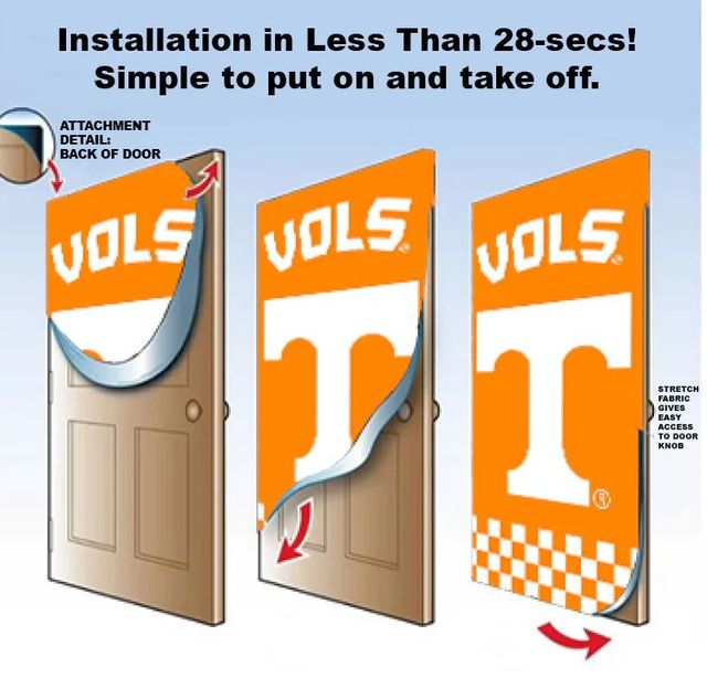  Vols | Tennessee Door Foto Fabric Door Cover | Alumni Hall