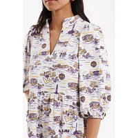 LSU Smith & Quinn Tailgate Toile Print Tory Dress