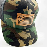 TriStar Hat Co. Camo Patch Trucker Hat