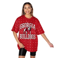 Georgia Gameday Couture The Zone All Over Rhinestone Tee