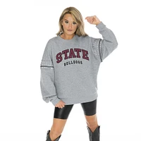 Mississippi State Gameday Couture Competitive Edge Drop Shoulder Jewel Crew