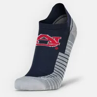 Auburn Under Armour Run No Show Socks