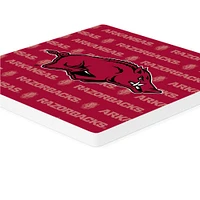 Arkansas 4-Pack Primary Repeat Logo Coaster