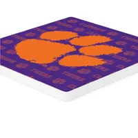  Clemson | Clemson 4pk Primary Repeat Logo Coaster | Alumni Hall