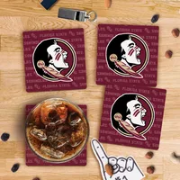  Fsu | Florida State Pattern Single Coaster | Alumni Hall