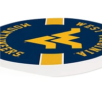 West Virginia 2-Pack Stripe Car Coaster