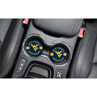 West Virginia 2-Pack Stripe Car Coaster