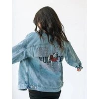 Georgia Gameday Social Roger Repeating Denim Jacket