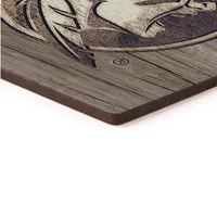  Fsu | Florida State Logo Woodgrain Magnet | Alumni Hall