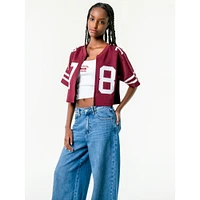 Mississippi State The Zip-Up Cropped Jersey