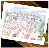 Bryant-Denny Stadium Word Art Print 16in x 20in