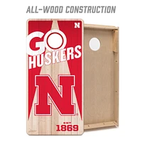 Nebraska You the Fan Cornhole Board Set