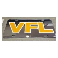  Tennessee License Plate Silver With Orange Vfl Logo