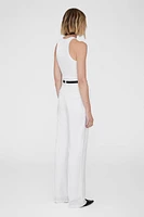 Carrie Pant - White Linen Blend