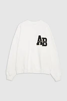 Miles Oversized Sweatshirt Letterman