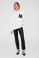 Miles Oversized Sweatshirt Letterman