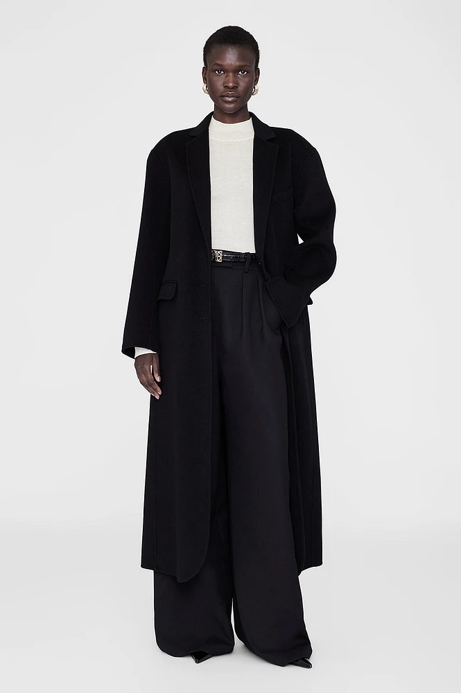 Quinn Coat - Black Cashmere Blend