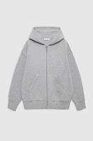 Bond Zip Up Hoodie Framed Monogram