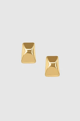 Curved Rectangle Earrings