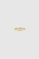 Delicate Baguette Diamond Pinky Ring