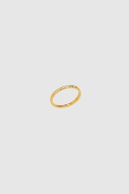 Delicate Diamond Band Pinky Ring