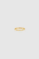 Delicate Diamond Band Pinky Ring