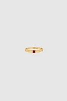 Delicate Ruby Pinky Ring