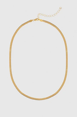 Ribbon Coil Necklace - Gold