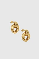 Triple Knot Earrings - Gold