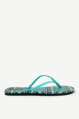 Flip-flops en mousse à imprimé d'aztèque