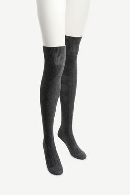 Chaussettes Argyle mi-cuisses