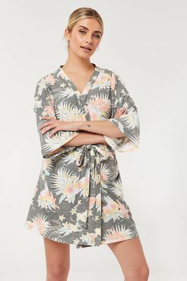 Ensemble pyjama et peignoir floral