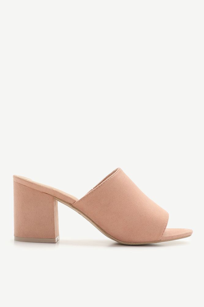 Mules en microsuède