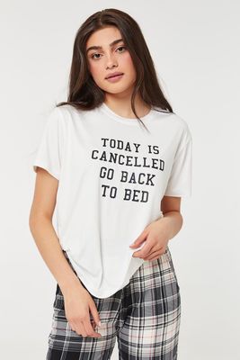 T-shirt pyjama graphique doux