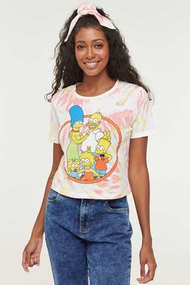 T-shirt et chouchou tie-dye de Les Simpson