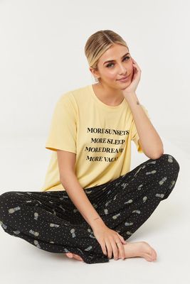 Pantalon pyjama à ananas