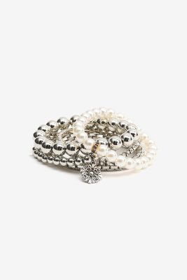 Paquet de 5 bracelets élastiques avec perles