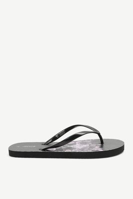 Flip-flops en mousse tête de mort